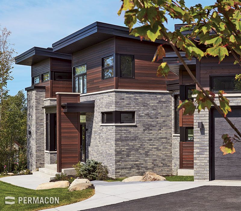 Brick cladding contemporary brique house modern briques exterior permacon maison de en houses choose board homes revêtement style Brick cladding contemporary brique house modern briques exterior permacon maison de en houses choose board homes revêtement style